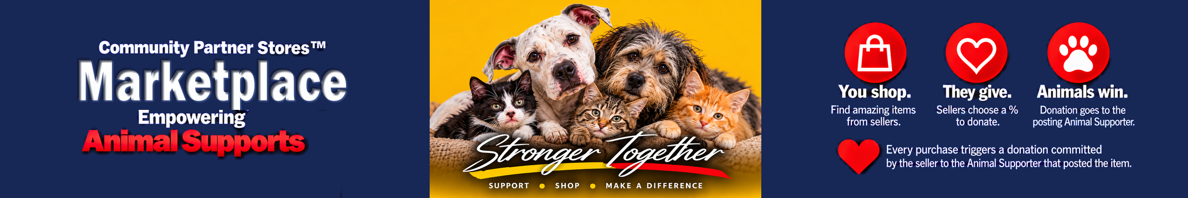 Community Partner Stores Marketplace — Empowering Animal Supporters